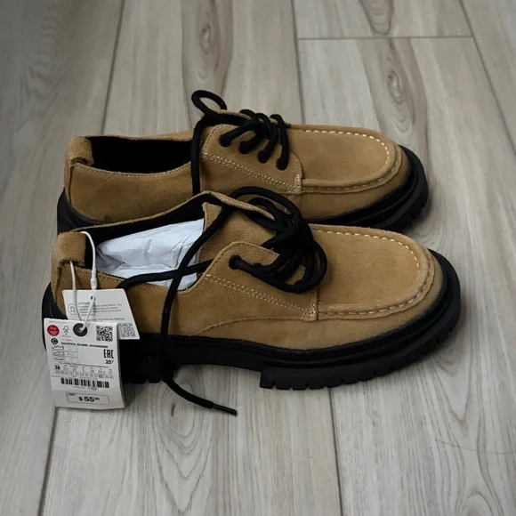 Zara Tan and Black Women’s Loafers - Picture 3 of 6